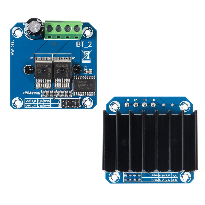 UMLIFE 3pcs BTS7960 43A High Power Motor Driver Module/Smart Car Driver Module for Arduino Current Limit - Image 2