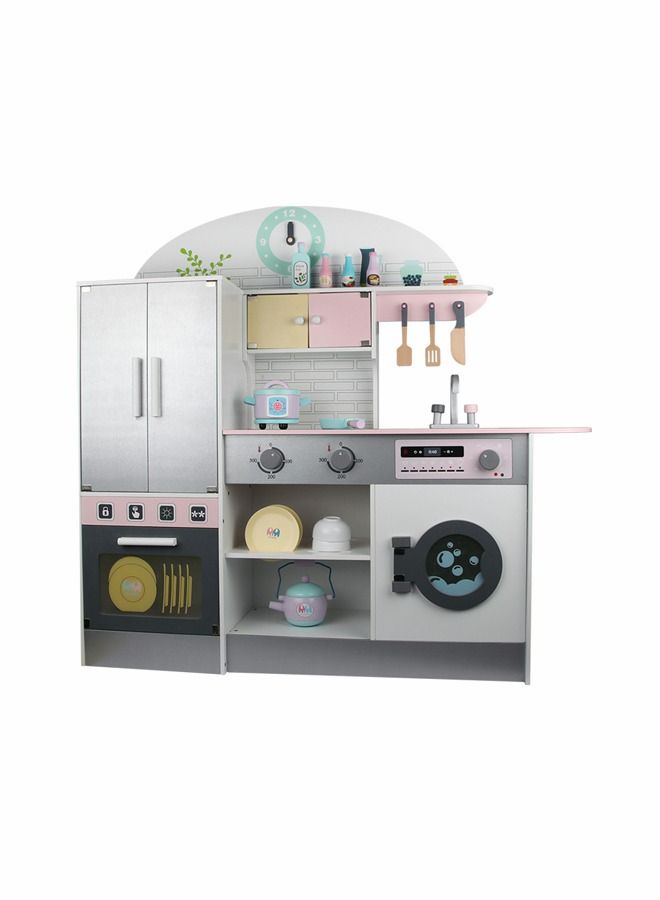 JSAITOYS Early Educational Children  Wooden Kitchen Toys Pretend Play Set - Image 3