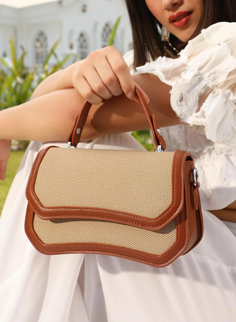 Haute Sauce Textured Flap Baguette Bag