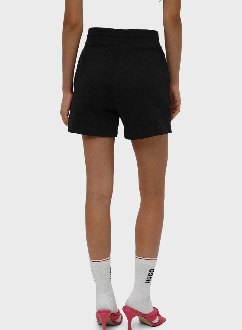 HUGO High Waist Mini Shorts