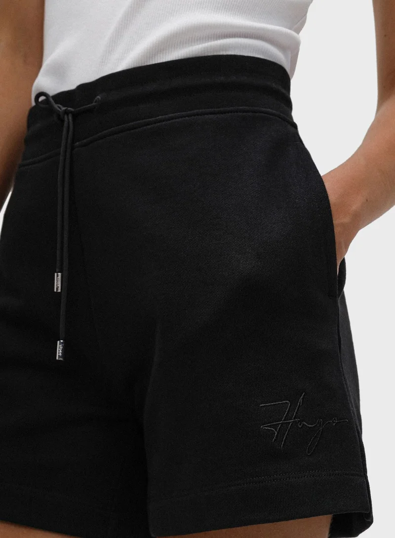 HUGO High Waist Mini Shorts