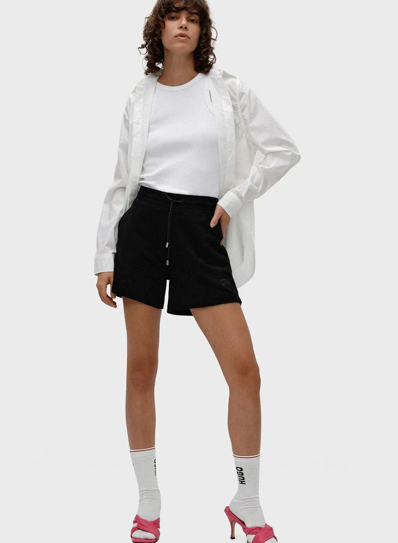 HUGO High Waist Mini Shorts
