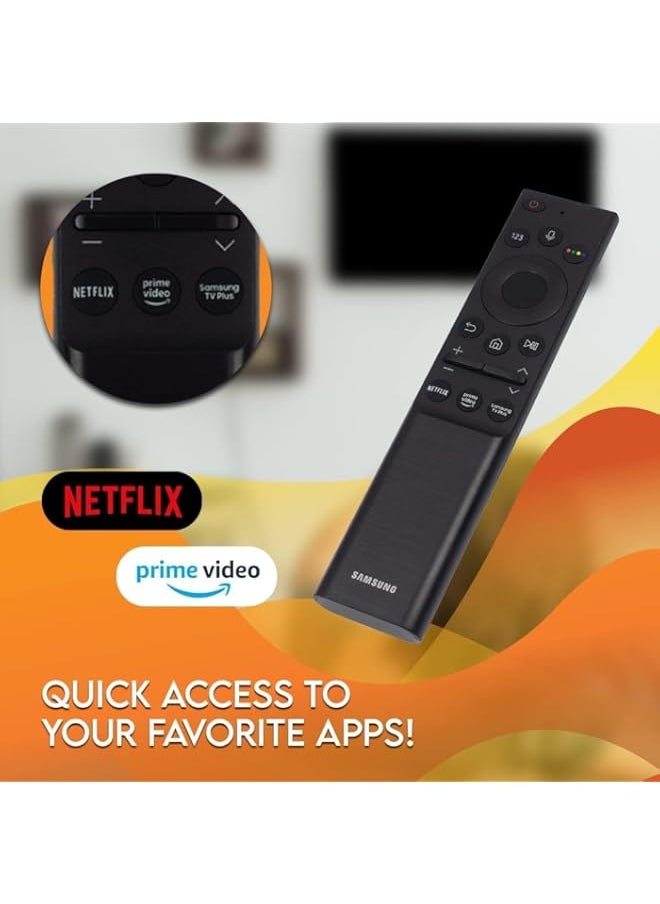 Replacement Voice Remote Control for Samsung Smart TV Includes Netflix, Prime Video and Samsung Internet Shortcut Buttons (BN59 01363J)