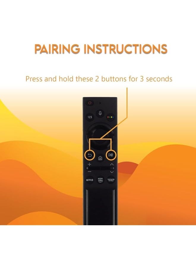 Replacement Voice Remote Control for Samsung Smart TV Includes Netflix, Prime Video and Samsung Internet Shortcut Buttons (BN59 01363J)