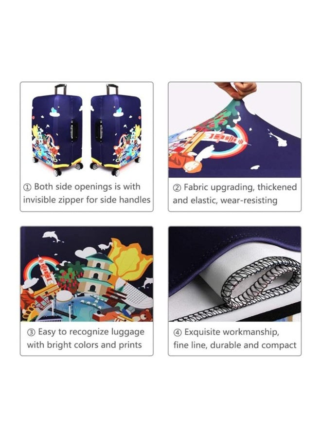 Thickened Luggage Covers Travel Luggage Cover Spandex Suitcase Protector Multicolour (L(for 25-28" luggage)) - Image 5