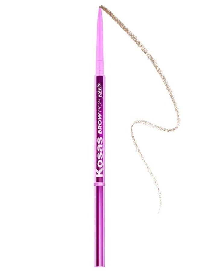 Kosas Brow Pop Nano Ultra-Fine Detailing & Feathering Eyebrow Pencil, Soft Brown - Light Brown/Dark Blonde 0.03g - Image 1