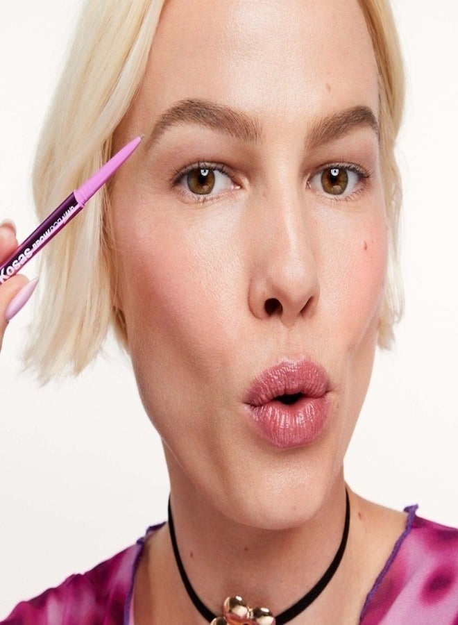 Kosas Brow Pop Nano Ultra-Fine Detailing & Feathering Eyebrow Pencil, Soft Brown - Light Brown/Dark Blonde 0.03g - Image 5