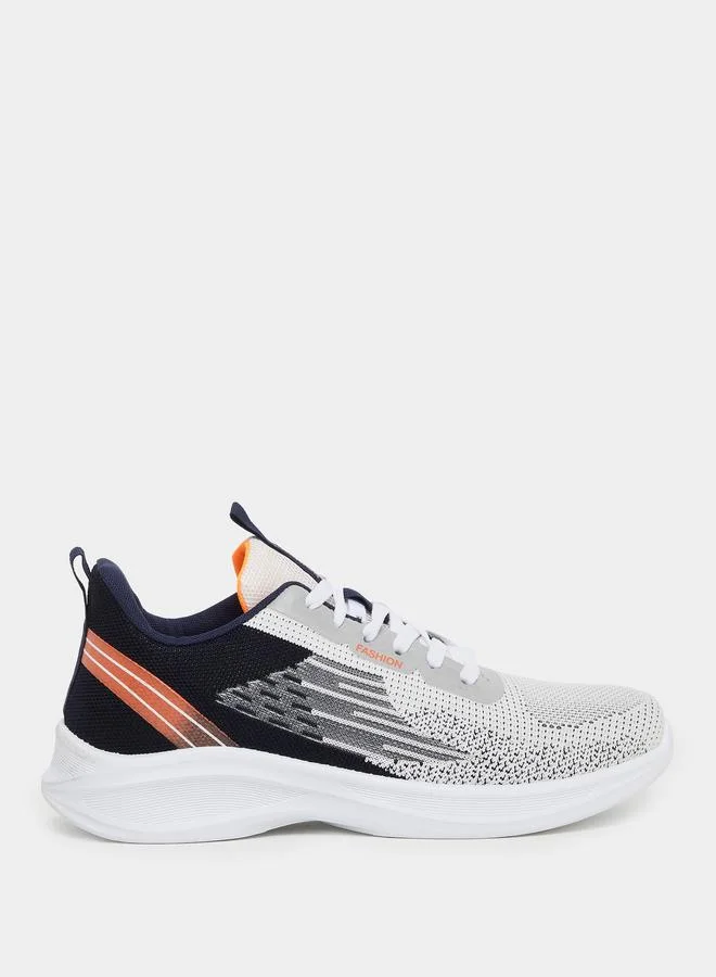 Styli Styli Printed Lace Up Sneakers