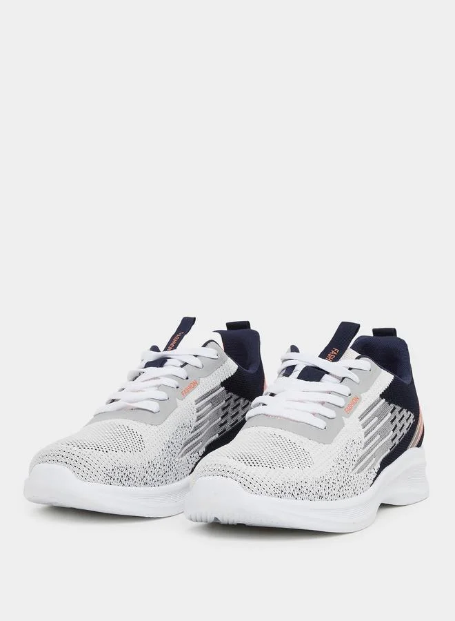 Styli Styli Printed Lace Up Sneakers