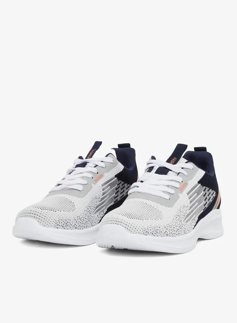 Styli Printed Lace Up Sneakers