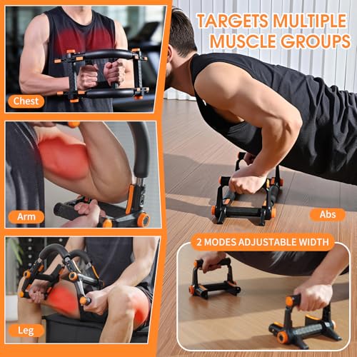 kisnbld Twister Arm Trainer, Adjustable 20-70lbs Push-Up & Arm Strength Equipment, Ergonomic Non-Slip Grip, Spring Resistance Home Gym for Men Women - Image 5
