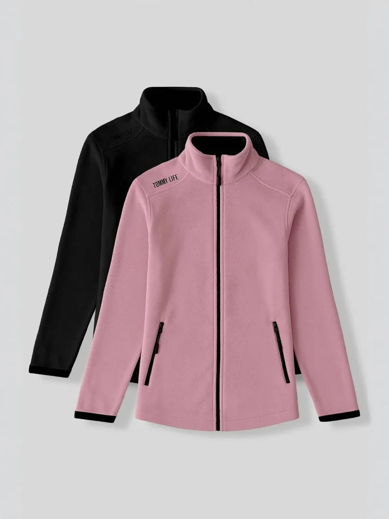 تومي لايف TOMMY Women's Plush Zip Sweatshirt