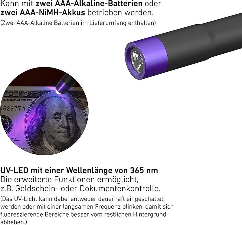 Ledlenser Solidline ST4 UV Black Flashlight - Image 3