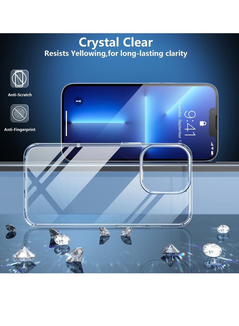 iPhone 14 Pro Case Ultra [Slim Thin] Scratch Resistant TPU Rubber Soft Silicone Protective Crystal Clear Case Cover for iPhone 14 Pro (Clear) - Image 2