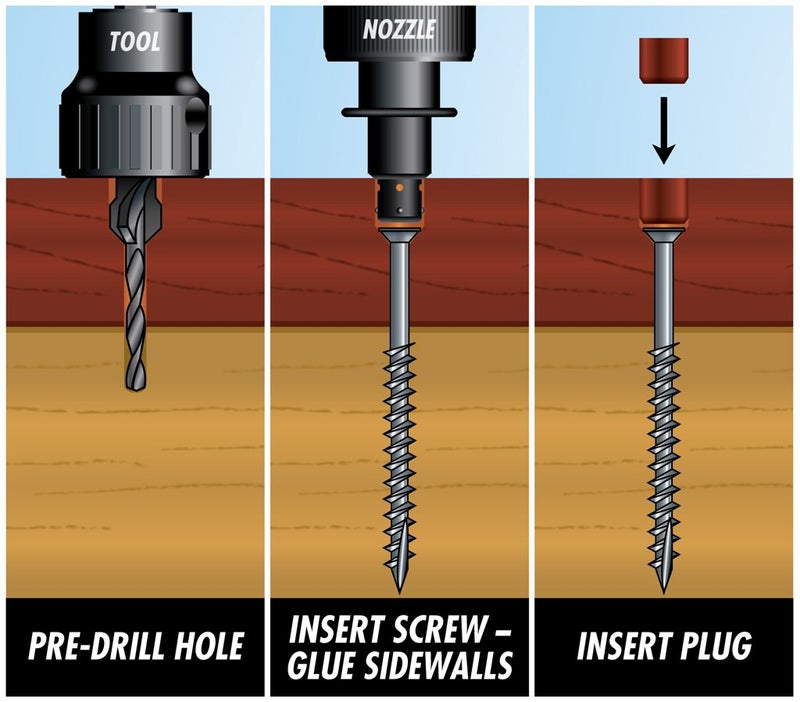 Starborn Industries Smart-Bit Pro Plug System Countersink Drill Bit Tool for Wood Decks, Flooring, and Woodworking - Image 3