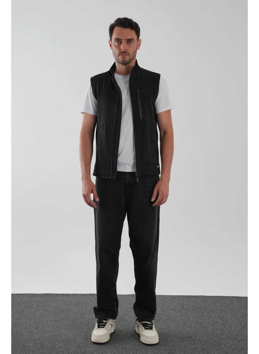 الكسندر جاردي Alexandergardı Pocket Detailed Stand Collar Lined Sleeveless Vest