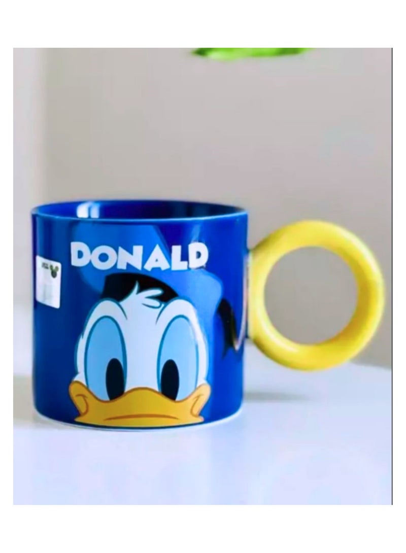 Disney Ceramic Mug with Cartoon Character Donald Printed Good for Coffee, Milk & Tea 230ml - Image 1