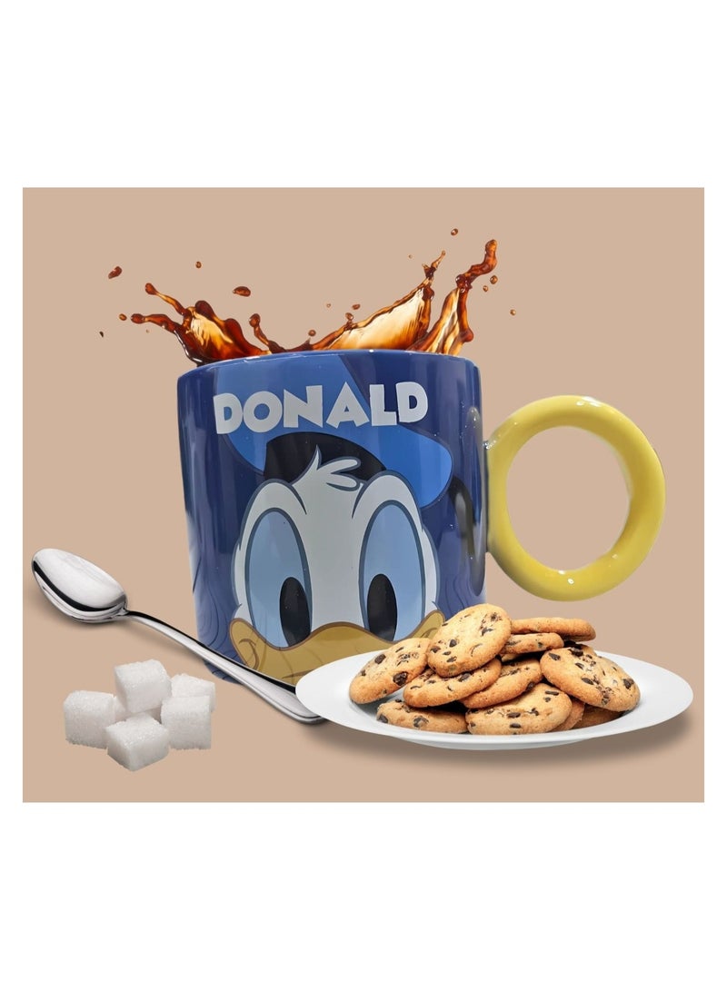Disney Ceramic Mug with Cartoon Character Donald Printed Good for Coffee, Milk & Tea 230ml - Image 2