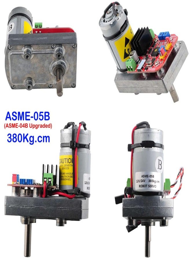 DIYmall ASME-05B 380kg.cm RC Servo High-Power High-Torque 300 Degree Servo Steering Gear DC 12-24V Large Robotic Manipulator for RC Car Robot - Image 2