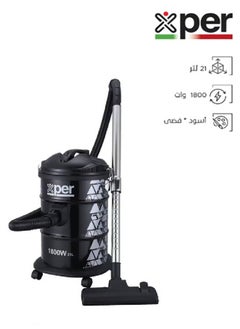 XPER Drum Vacuum Cleaner, 1800 watt, 21L, Black | XPVC-18W21L-23  - Image 1
