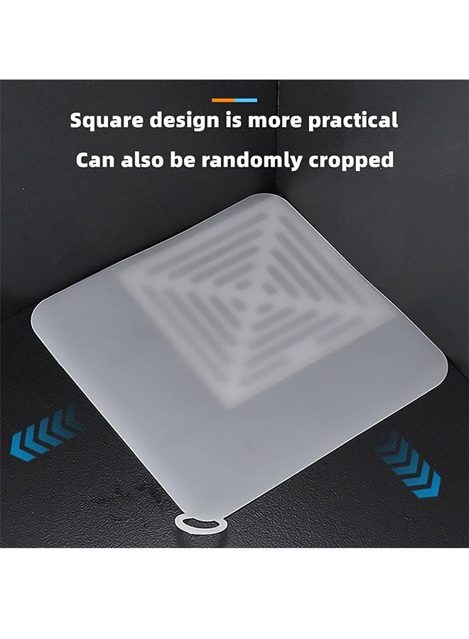 6 Pcs 15x15 CM Silicone Floor Drain Cover for Tub&Kitchen&Bathroom, Sewer Anti-Odor Mat, Deodorizing Drain Plugs, Floor Drain Smell Stopper - Image 4
