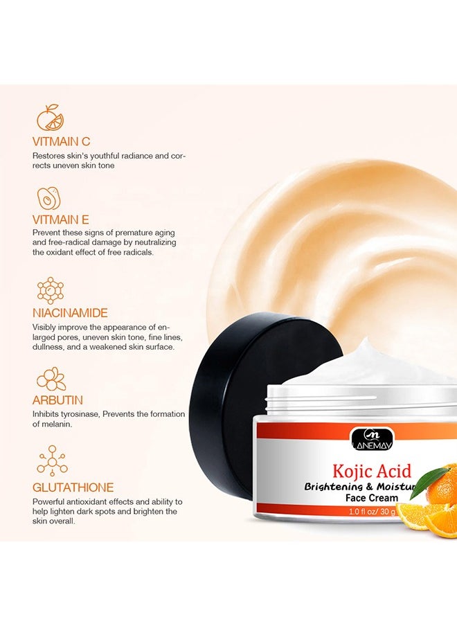 Kojic Acid Face Cream 30g, Moisturizing Brightening the Skin, Lightweight Non-Greasy Deep Penetration Anti-Aging，Spots Or Acne Scars In A Effective Way - pzsku/Z47633EF7BCB58814567DZ/45/_/1717301288/fb5b18c2-1a4f-43c1-b908-d03c8147fc6a