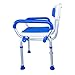 PCP Shower Safety Chair Bath Bench With Backrest Swing Arms Adjustable Height Medical Senior Support Foam Padded - Image 4