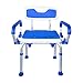 PCP Shower Safety Chair Bath Bench With Backrest Swing Arms Adjustable Height Medical Senior Support Foam Padded - Image 1