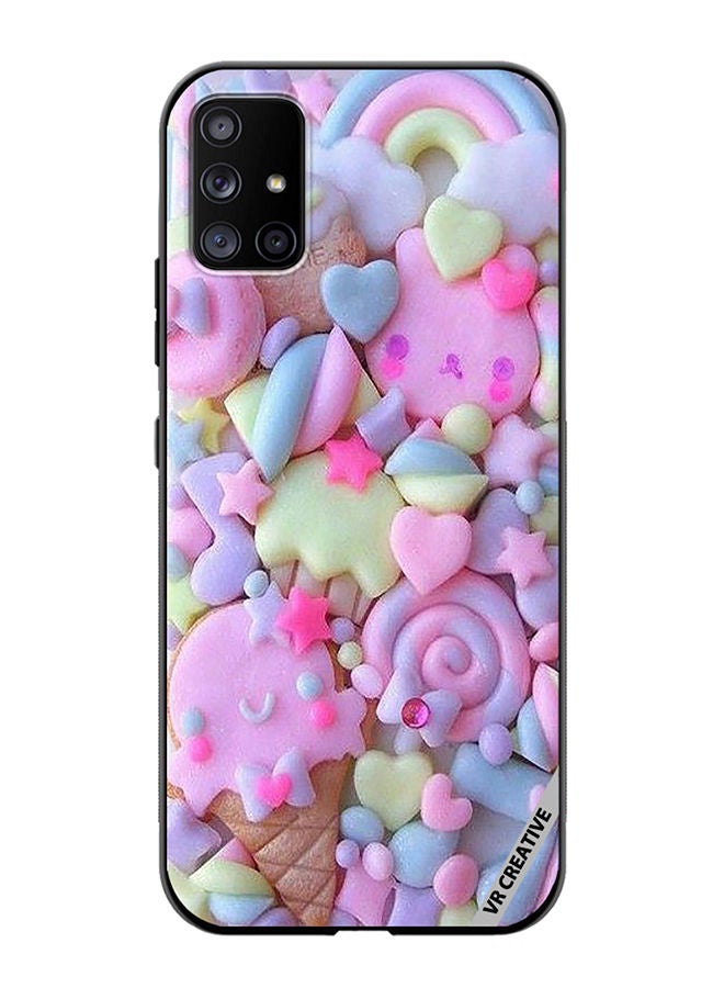 VR CREATIVE Protective Case Cover For Samsung Galaxy A71 5G Kawai Decoden Design Multicolour - Image 1