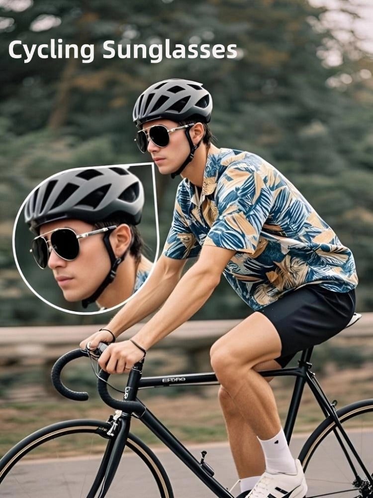 POLICE High Quality Men's Sun Polarized Glasses Metal High-end Sunglasses Gunmetal Frame with Silver Edge - Image 3