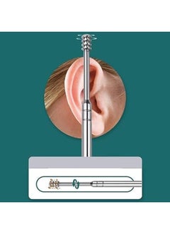 Generic 6Pcs Ear Wax Removal Tool Polished For Ear Care With Leather Bag Men Women Blue  - Image 4