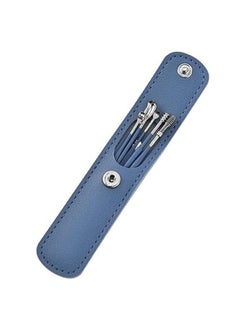 Generic 6Pcs Ear Wax Removal Tool Polished For Ear Care With Leather Bag Men Women Blue  - Image 5