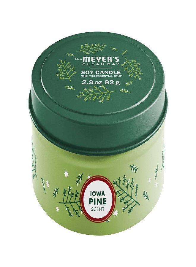 MRS. MEYER'S CLEAN DAY Soy Tin Candle, 12 Hour Burn Time, Made with Soy Wax and Essential Oils, Iowa Pine, 2.9 oz - Image 2