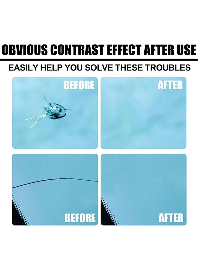 Windshield Crack Repalr for Glass Crack Repair Adhesive, 2025 Upgrade Windshield Repair Kit, Multifunctional Cracks Gone Glass Repair Fluid for Fixing Chips, Window Crack Repair Kit - Image 4