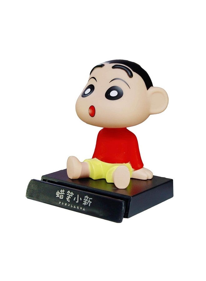Awestuffs Phone Holder Bobblehead Action Figure for Car Dashboard, Office Desk & Study Table (Pack of 1) (Shinchan) - Image 4