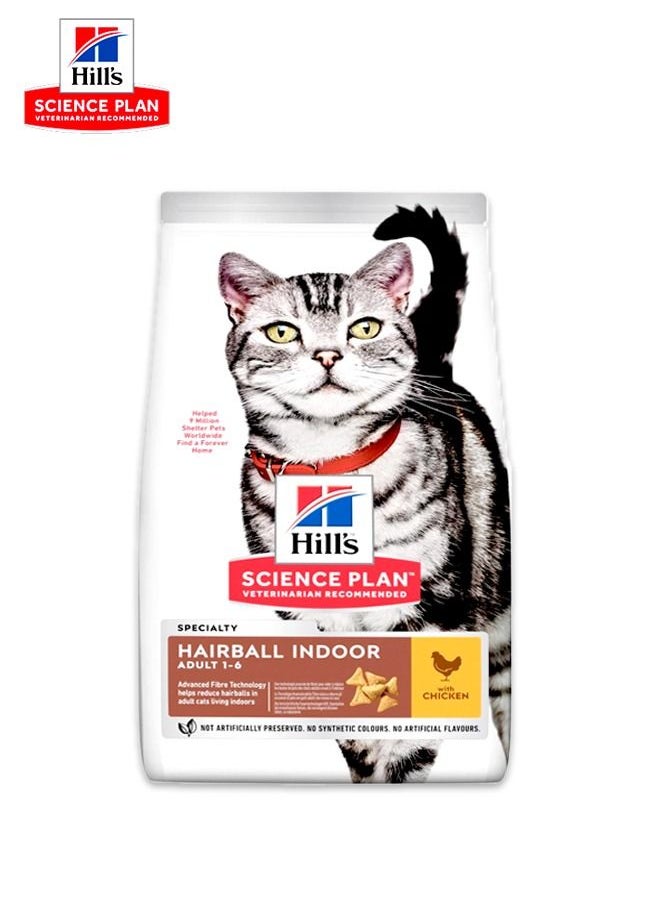 Hill's Science Plan Hairball Indoor Adult Chicken Cat -3 Kg  - Image 1