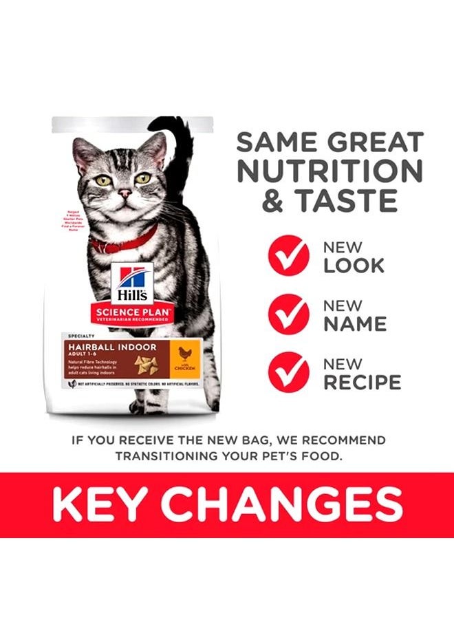 Hill's Science Plan Hairball Indoor Adult Chicken Cat -3 Kg  - Image 2