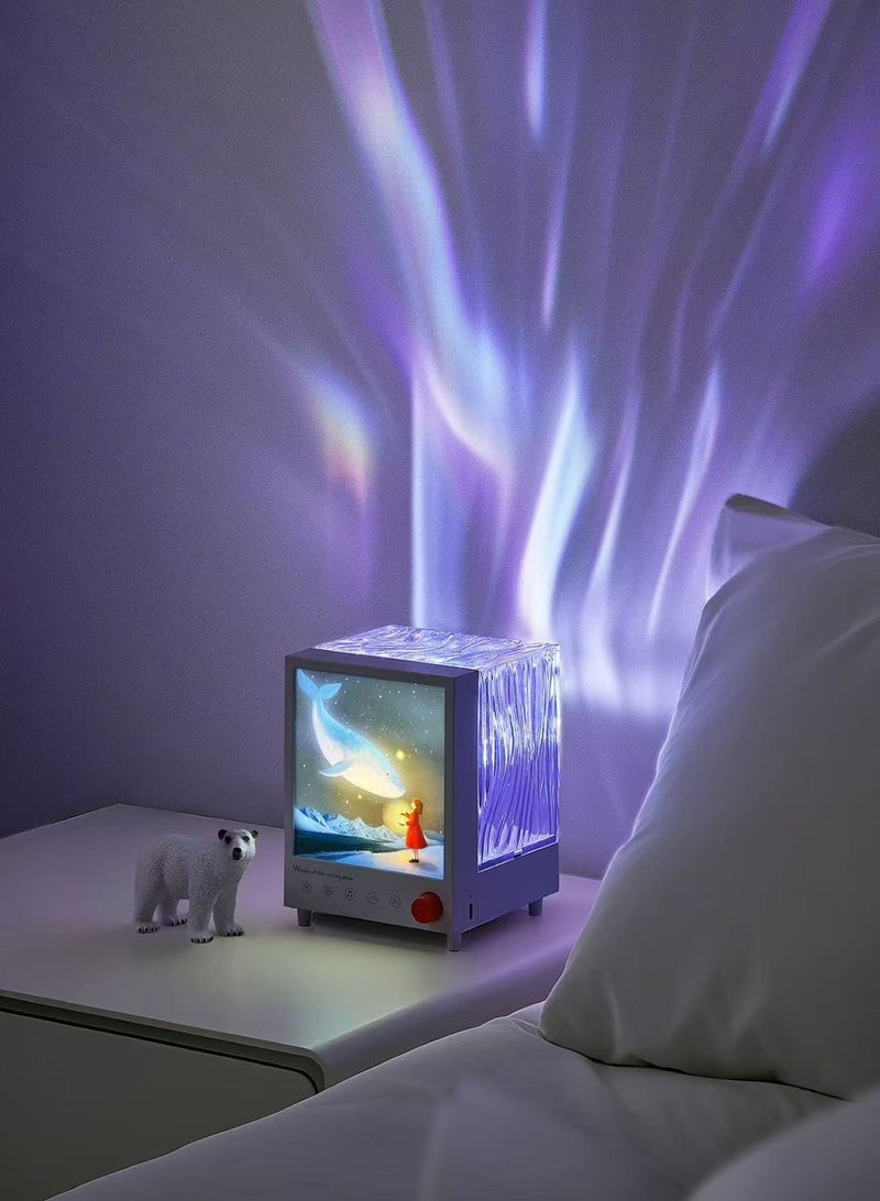BlueFire Aurora Box S10 Bluetooth Speaker with Ambient Night Light and White Noise | 7-Color Dimming LED Projector Lamp | Smart Touch Control | Sleep Aid, Bedroom and Home Décor | Wireless Bluetooth 5.3 Speaker with Hi-Fi Sound and 5W Output | Rechargeable Night Light Lamp with ABS+PC Body for Kids, Adults and Relaxation Spaces - Image 5
