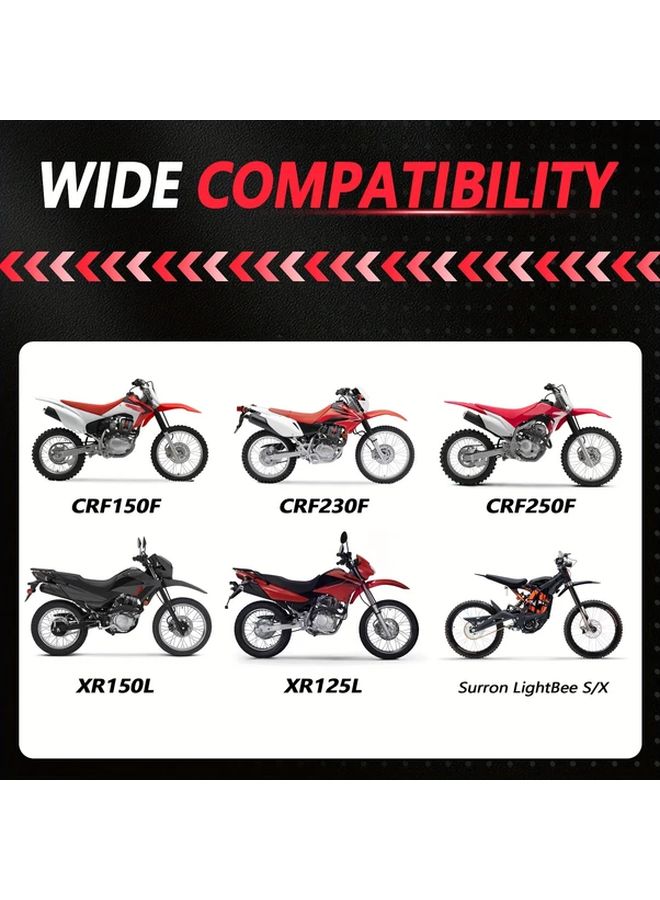 Red Aluminum Alloy Dirt Bike Foot Pegs Ergonomic Design For Off Road Motorcycle Accessories - Image 3