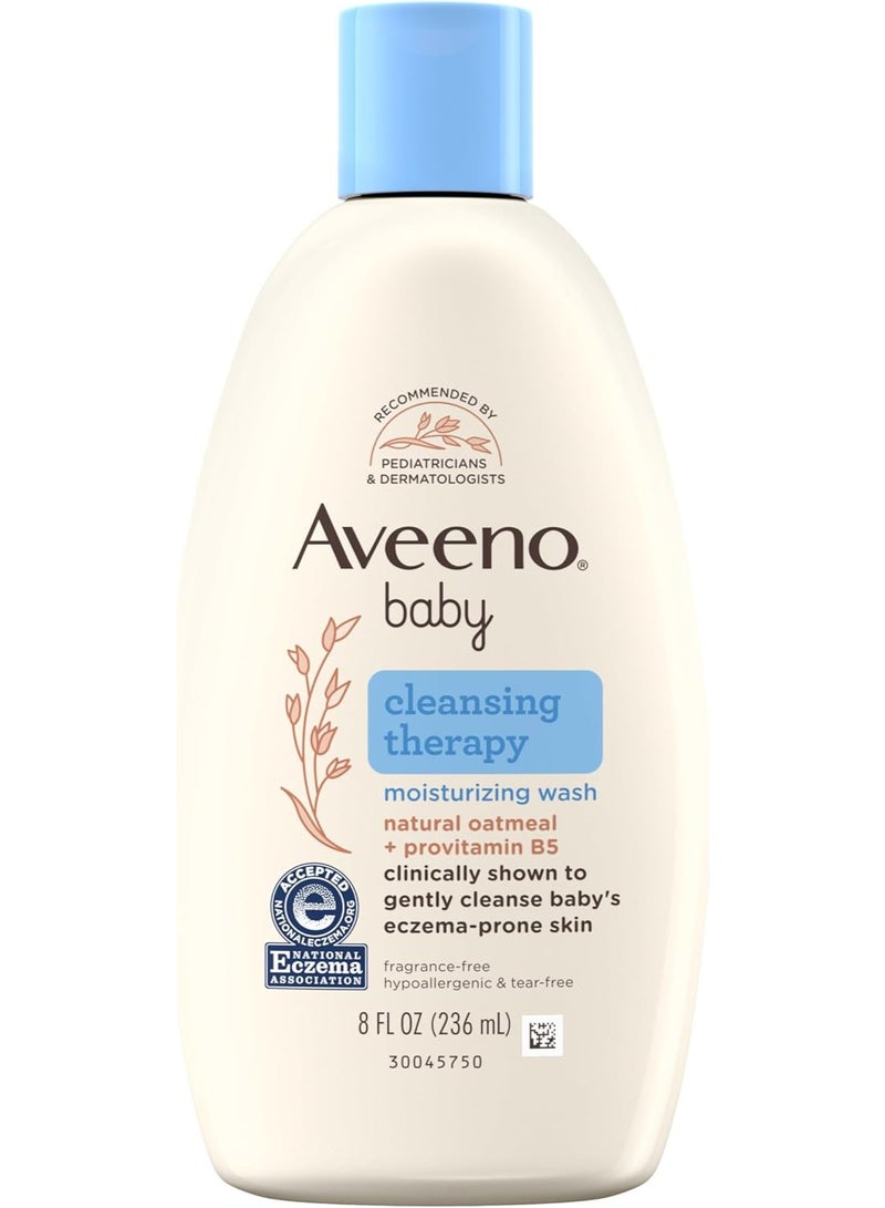 Aveeno Baby Cleansing Therapy Moisturizing Baby Body Wash 8 Fl oz - Image 1