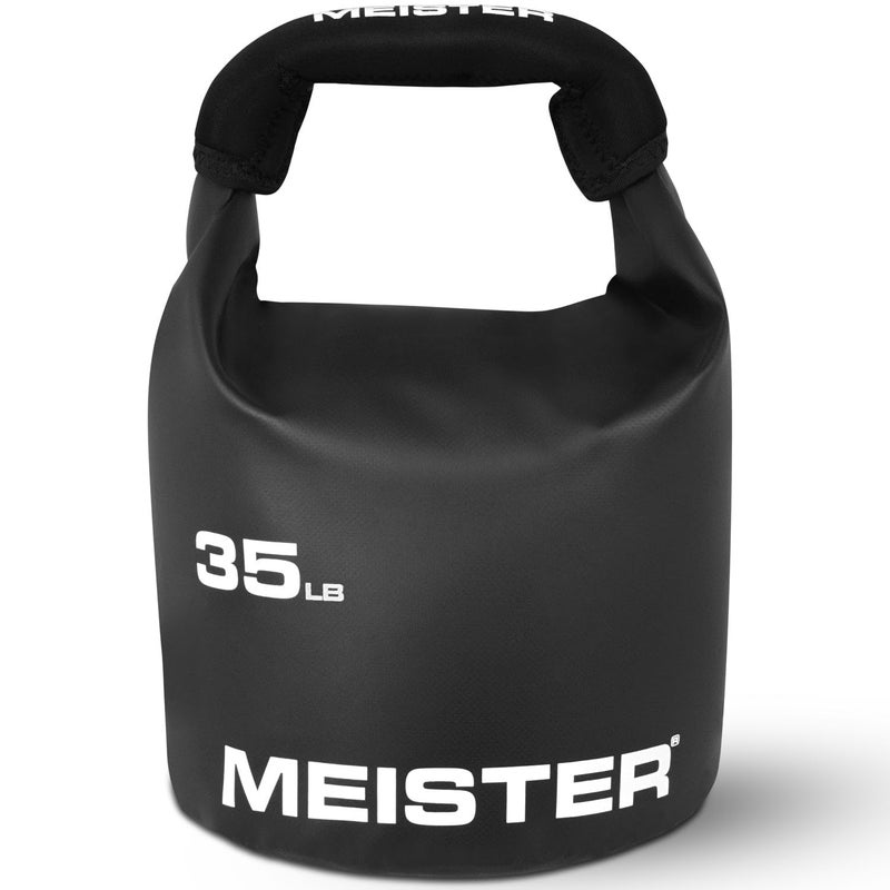 Meister BEAST Portable Sand Kettlebell - Soft Sandbag Weight - 35lb / 15.9kg - Black - Image 1