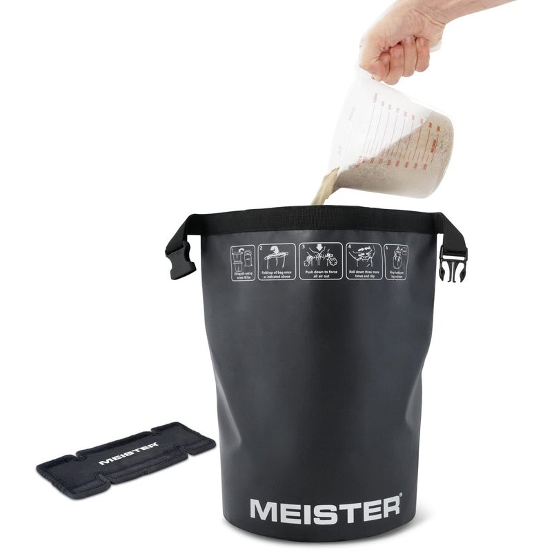 Meister BEAST Portable Sand Kettlebell - Soft Sandbag Weight - 35lb / 15.9kg - Black - Image 4