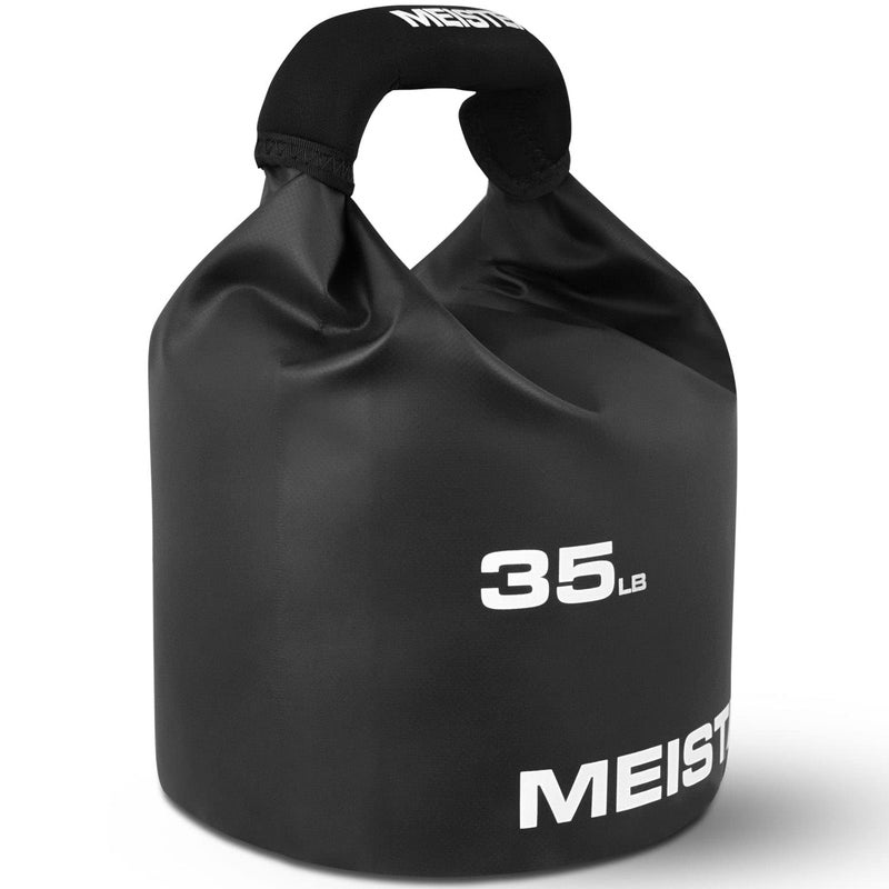 Meister BEAST Portable Sand Kettlebell - Soft Sandbag Weight - 35lb / 15.9kg - Black - Image 2