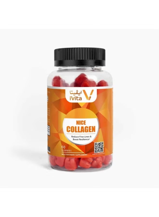 إيفا ايفا كولاجين على شكل حلوى قابلة للمضغ بنكهة البرتقال 60 قطعة