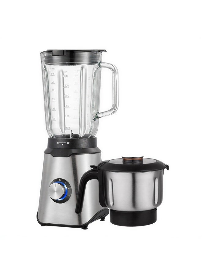 Frego Table Blender TB6060 | 600W 3 Speed Kitchen mixer Grinder | 1.5L Glass Jar & Stainless Steel Bowl | German Technology - Image 2