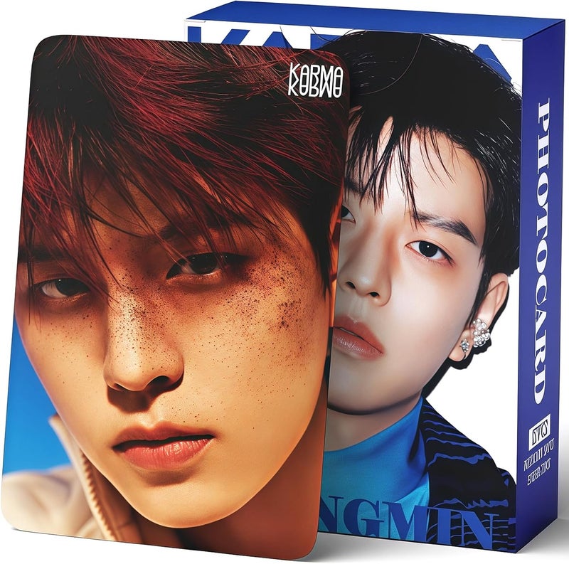 PYAJUU Stray Kids KARMA Photocards 127PCS KARMA Album Photo Card Set Stray Kids The 4th Album Merch 55 PCS Photocard and 72 PCS Stickers Gift for STAY Straykids 2025 Gift Set (SEUNGMIN) - Image 1