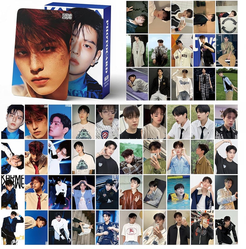 PYAJUU Stray Kids KARMA Photocards 127PCS KARMA Album Photo Card Set Stray Kids The 4th Album Merch 55 PCS Photocard and 72 PCS Stickers Gift for STAY Straykids 2025 Gift Set (SEUNGMIN) - Image 5