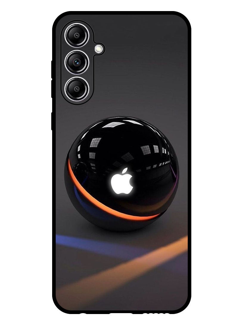 Theodor Protective Case Anti Scratch Shock Proof Bumper Cover For Samsung Galaxy F15 Apple Logo on Black Ball - Image 1