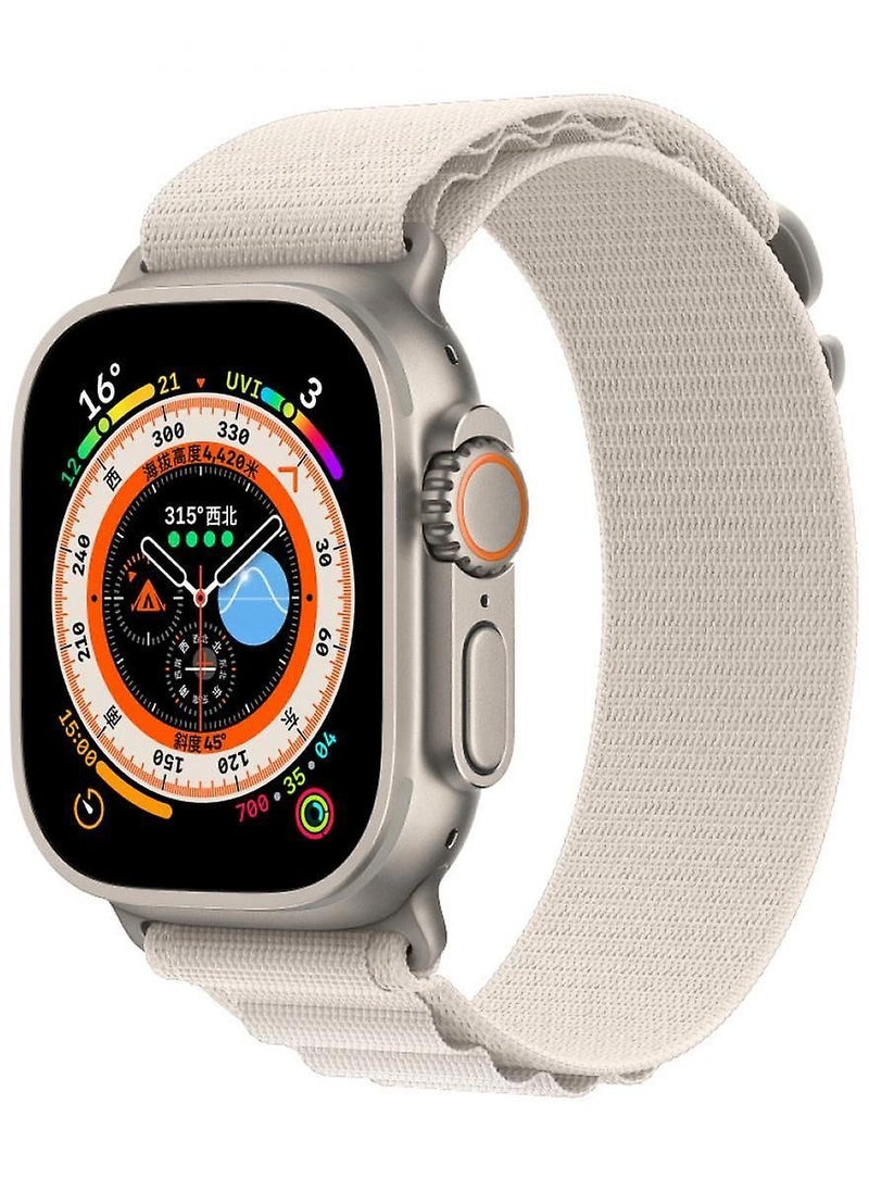 Spigen - DuraPro Flex Trail Loop Band Designed For Apple watch Ultra 49mm, Series 8/7 45mm, Series SE2/6/SE/5/4 44mm and Series 3/2/1 42mm Adjustable Solo Loop Band Strap Starlight - Image 1