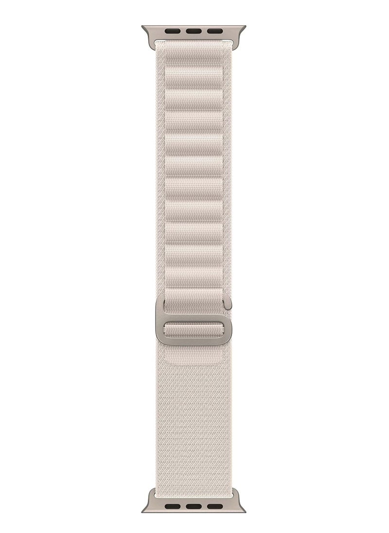 Spigen - DuraPro Flex Trail Loop Band Designed For Apple watch Ultra 49mm, Series 8/7 45mm, Series SE2/6/SE/5/4 44mm and Series 3/2/1 42mm Adjustable Solo Loop Band Strap Starlight - Image 1